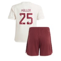 Maglie da calcio Bayern Munich Thomas Muller #25 Terza Maglia Bambino 2023-24 Manica Corta (+ Pantaloni corti)